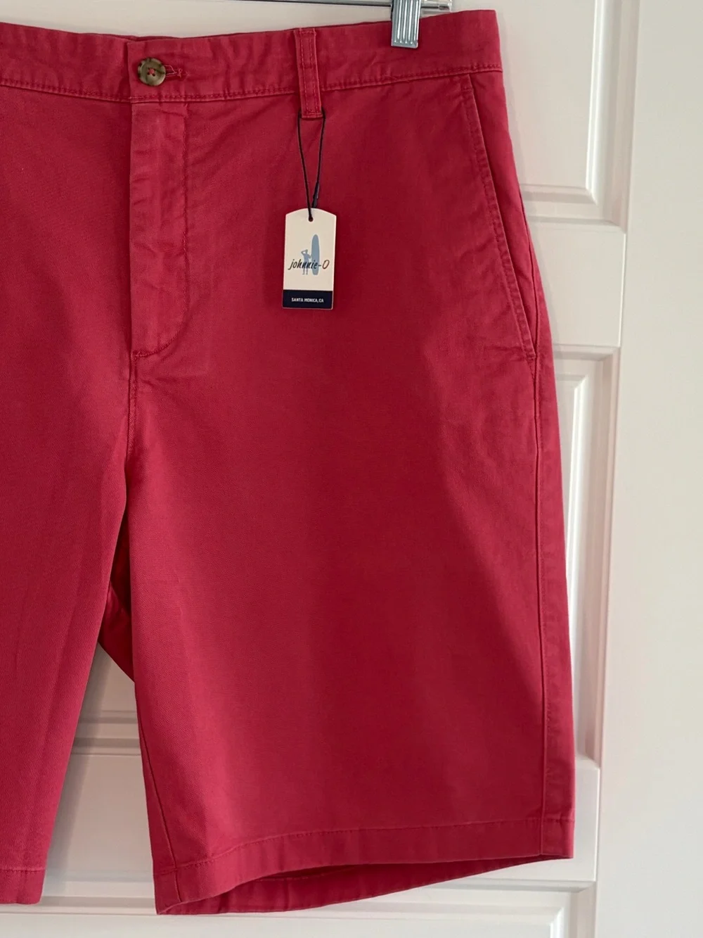 Johnnie-O Shorts Mens 38 Performance Chino Stretch Golf Flat Front Preppy NWT